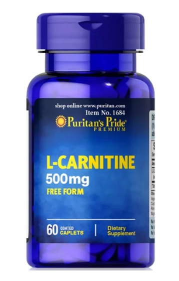 Puritan's Pride Viên Uống Hỗ Trợ Giảm Cân L-Carnitine 500 Mg 60 Viên